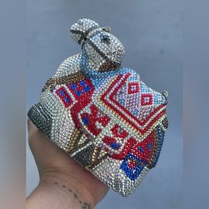 Mini Rhinestone Camel Clutch
